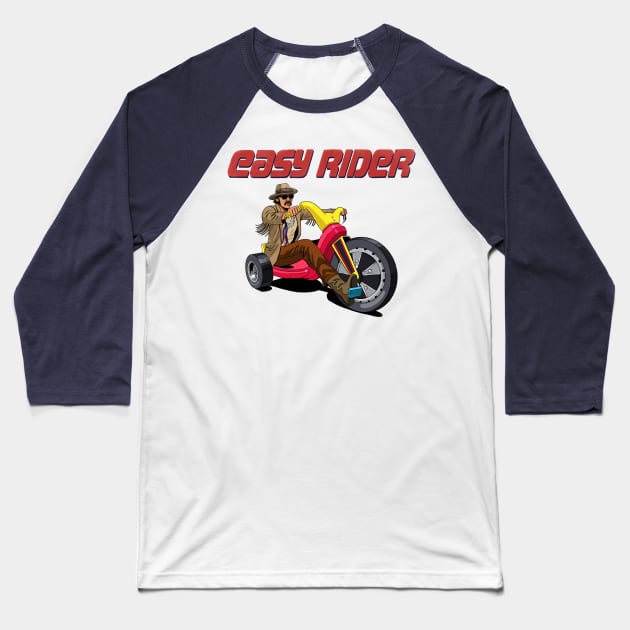 Easy Rider Baseball T-Shirt by steveashillustration1971